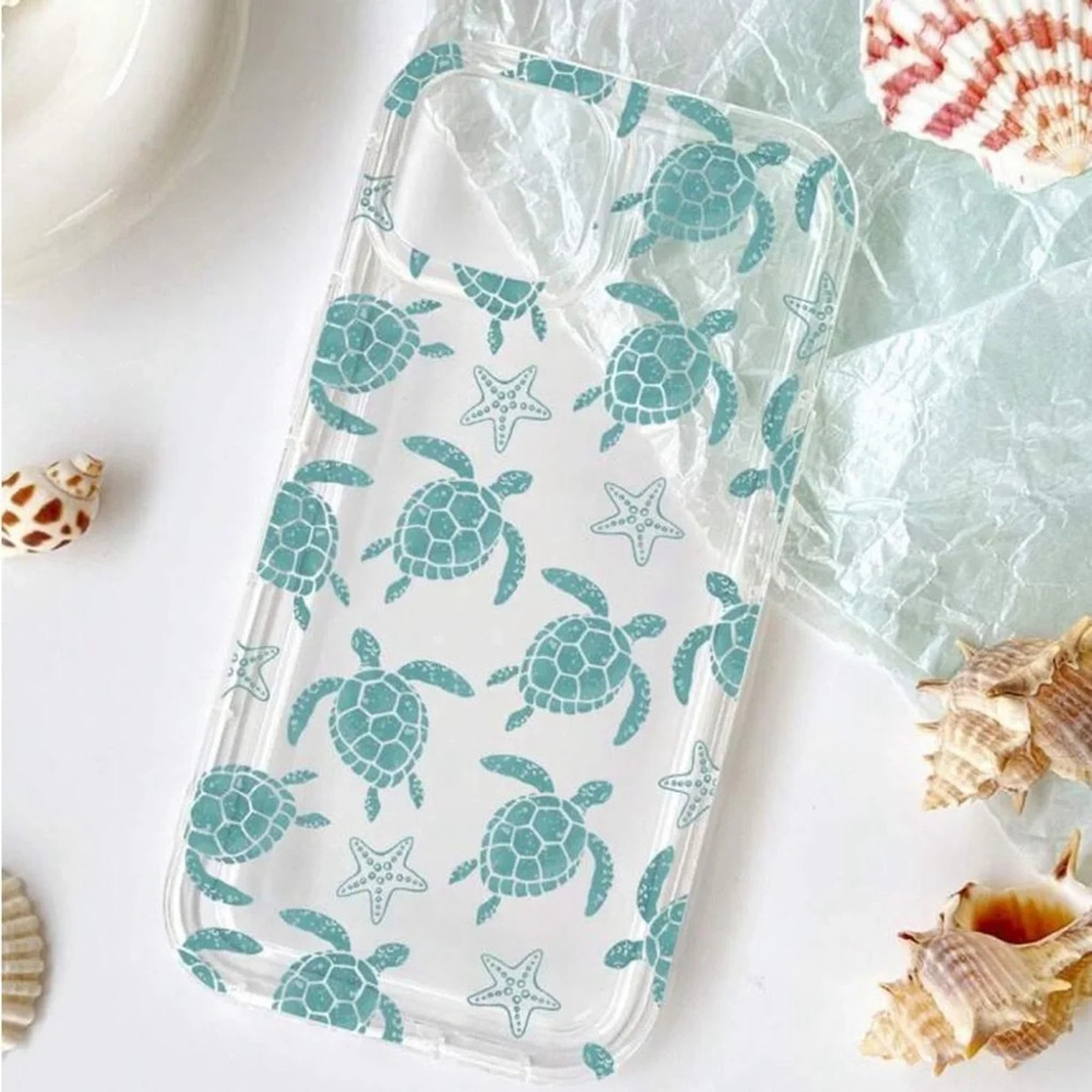 ⚠️Clearance iPhone 15/Pro/Pro Max Blue Sea Turtle Phone Case SAU - Picture 2 of 3